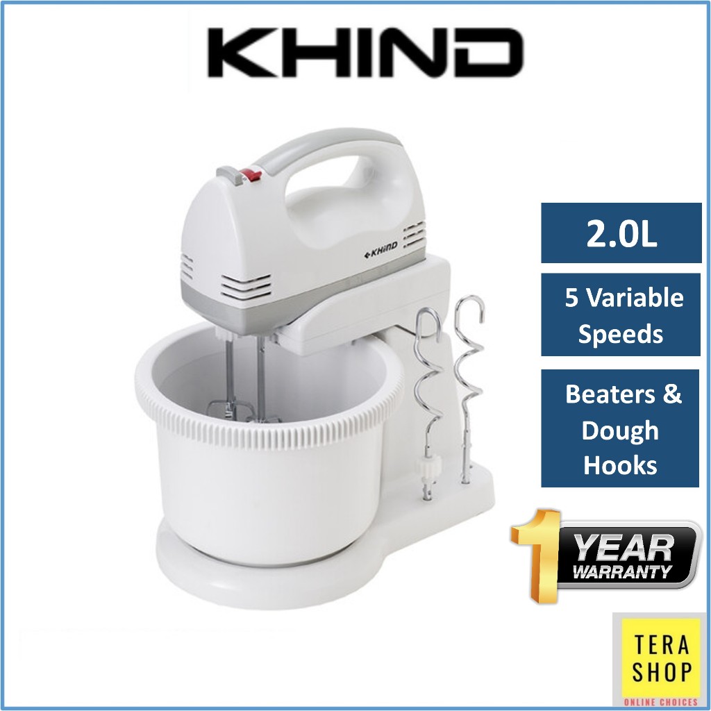 Khind SM220 Stand Mixer 2L 5 Speed 2 in 1 Hand Mixer Shopee Malaysia