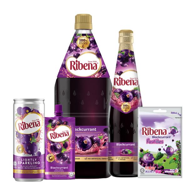 RIBENA BLACKCURRANT BERRIES STRAWBEERY FRUIT JUICE PASTILLES ...