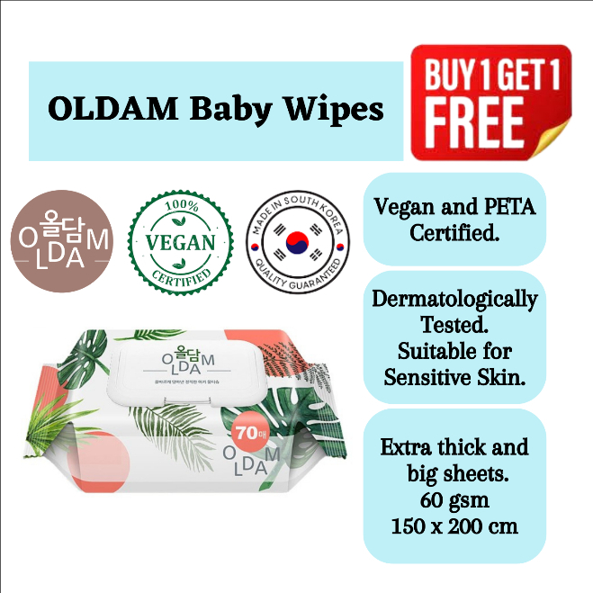 Buy 1 Free 1 | Baby Wipes | Oldam Monstera | Vegan Certified ...