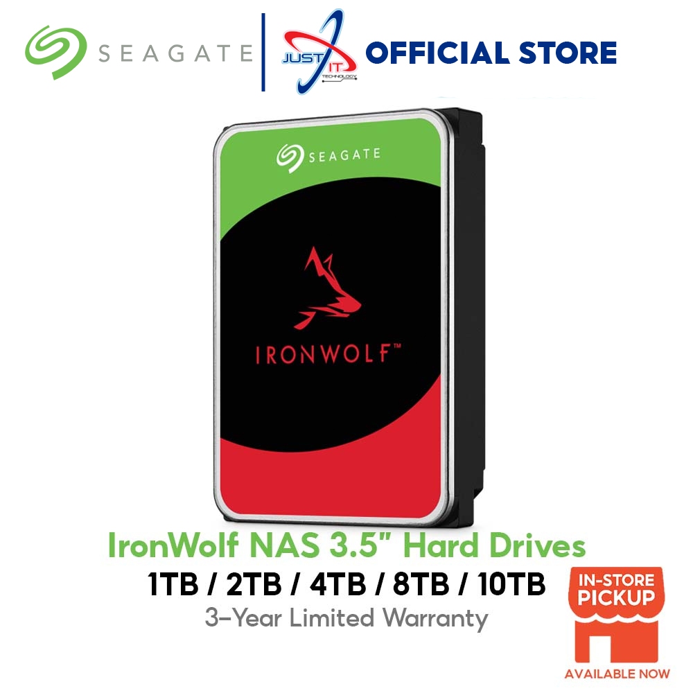 Seagate Ironwolf Nas 35 Internal Hdd 5400rpm 7200rpm 256mb 1tb 2tb 4tb 8tb 2832