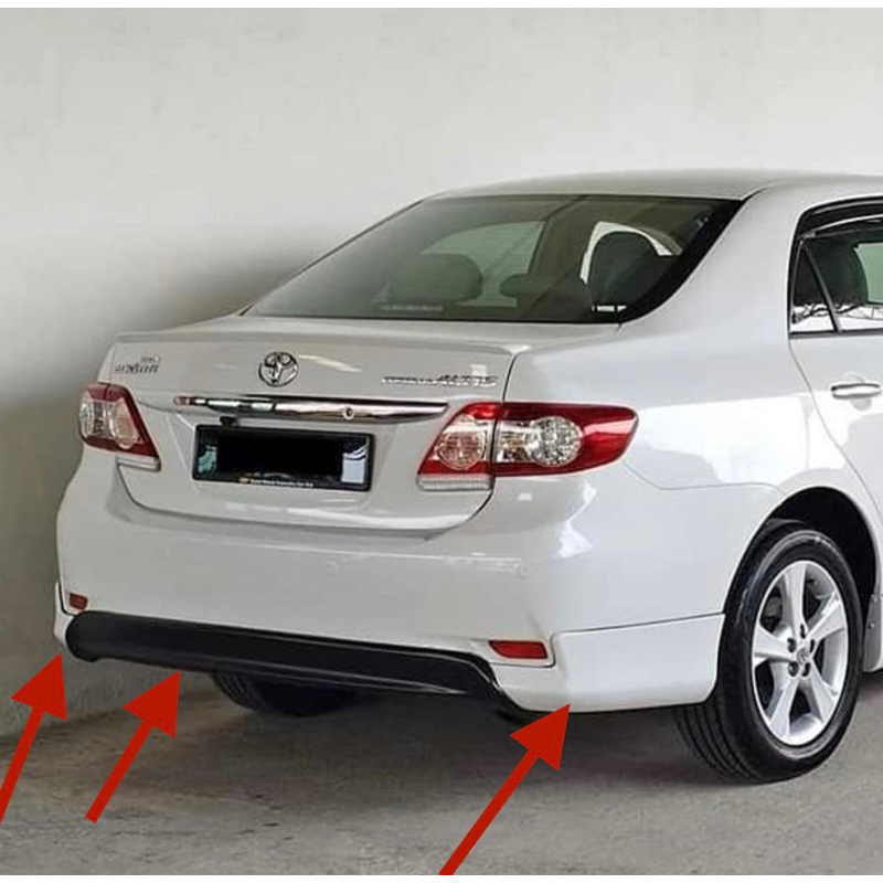 ABS TOYOTA ALTIS 2010”REAR SKIRT OEM ABS NO PAINT | Shopee Malaysia