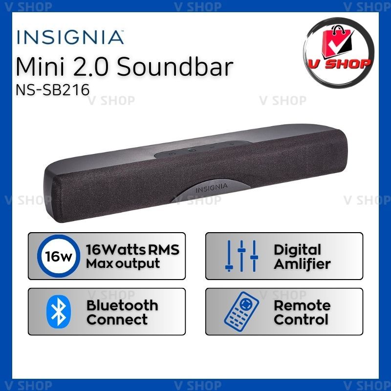 Insignia 2.0 hot sale soundbar watts