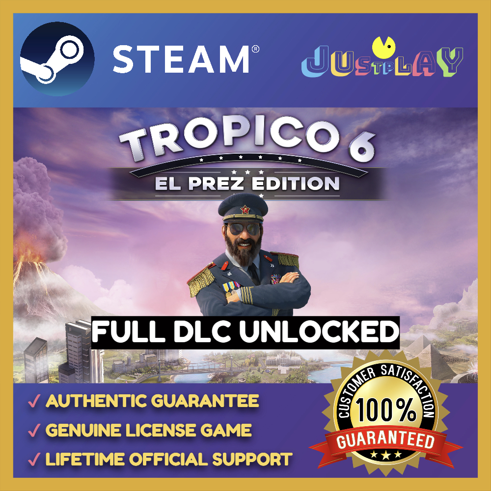 Tropico 6 FULL DLC | ONLINE | STEAM | UNLOCKED | PC WINDOWS | Shopee