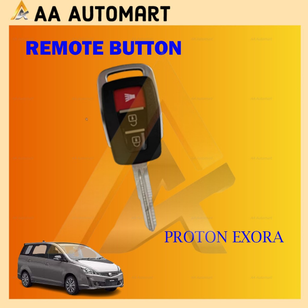 ORIGINAL PROTON EXORA Remote Case Key Shell Replacement with 3 Buttons Car Alarm Remote Control