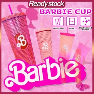 Water Bottle 710ML With Straw Student Barbie Bottle Portable Barbie Cup Tumblr Large Capacity Barbie Tumbler Water Cup水杯