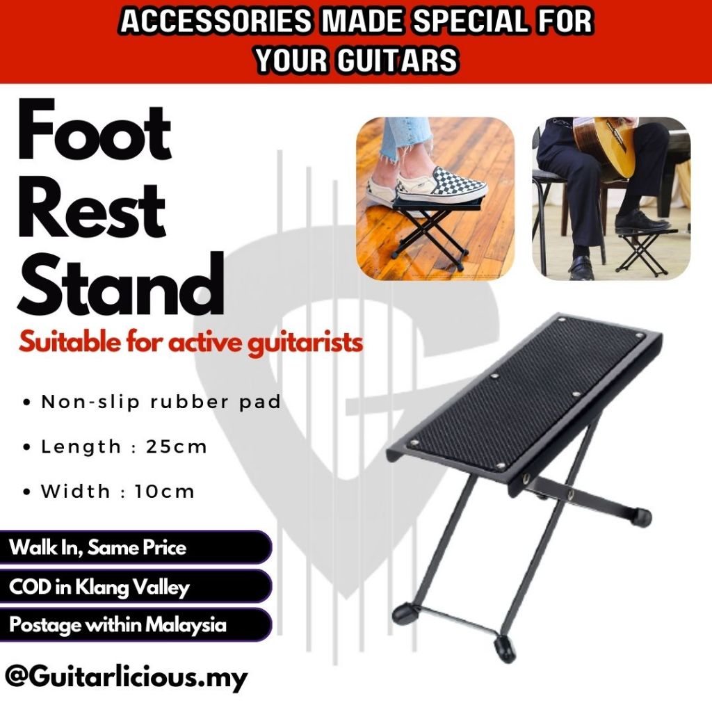Foot Rest Stand for Guitarists (HY05) Guitar Footstool Footrest