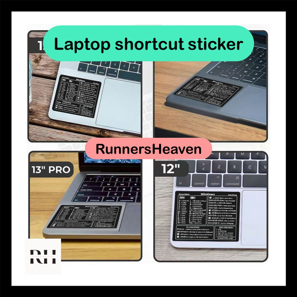 Windows PC Reference Keyboard Shortcut Sticker Adhesive for PC Laptop ...