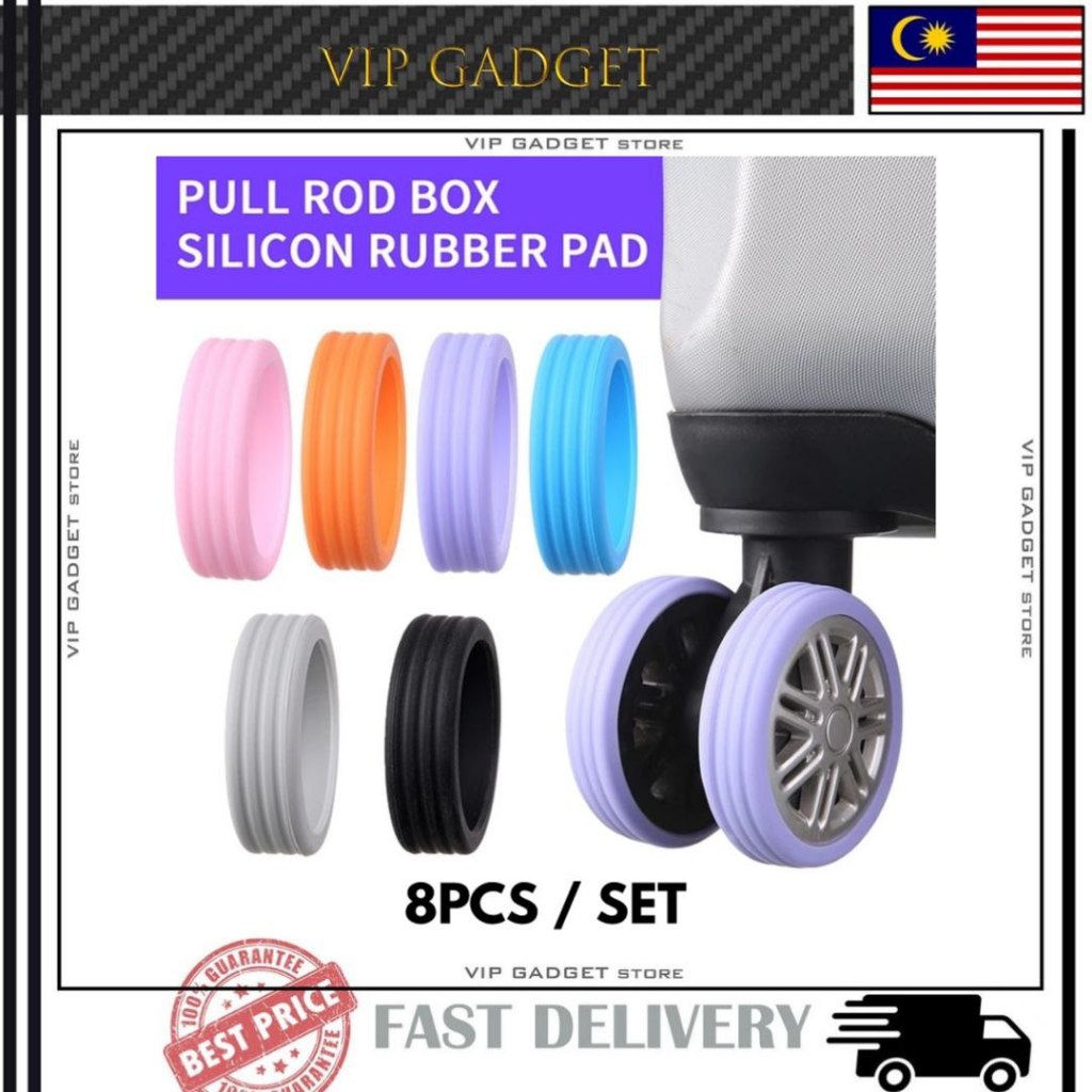 8pcs Set Luggage Wheel Roller Silicone Protector Protect Your Luggage Wheels with 8piece set of