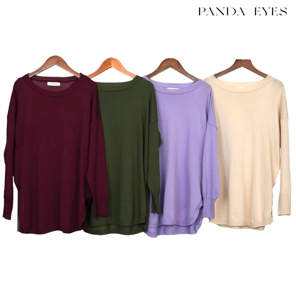 Panda Eyes Knitted Sweatshirt CLO-CNYY856BL | Shopee Malaysia