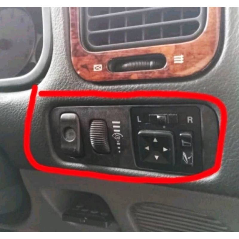 Perdana v6/sei original side mirror switch panel Perdana v6/sei