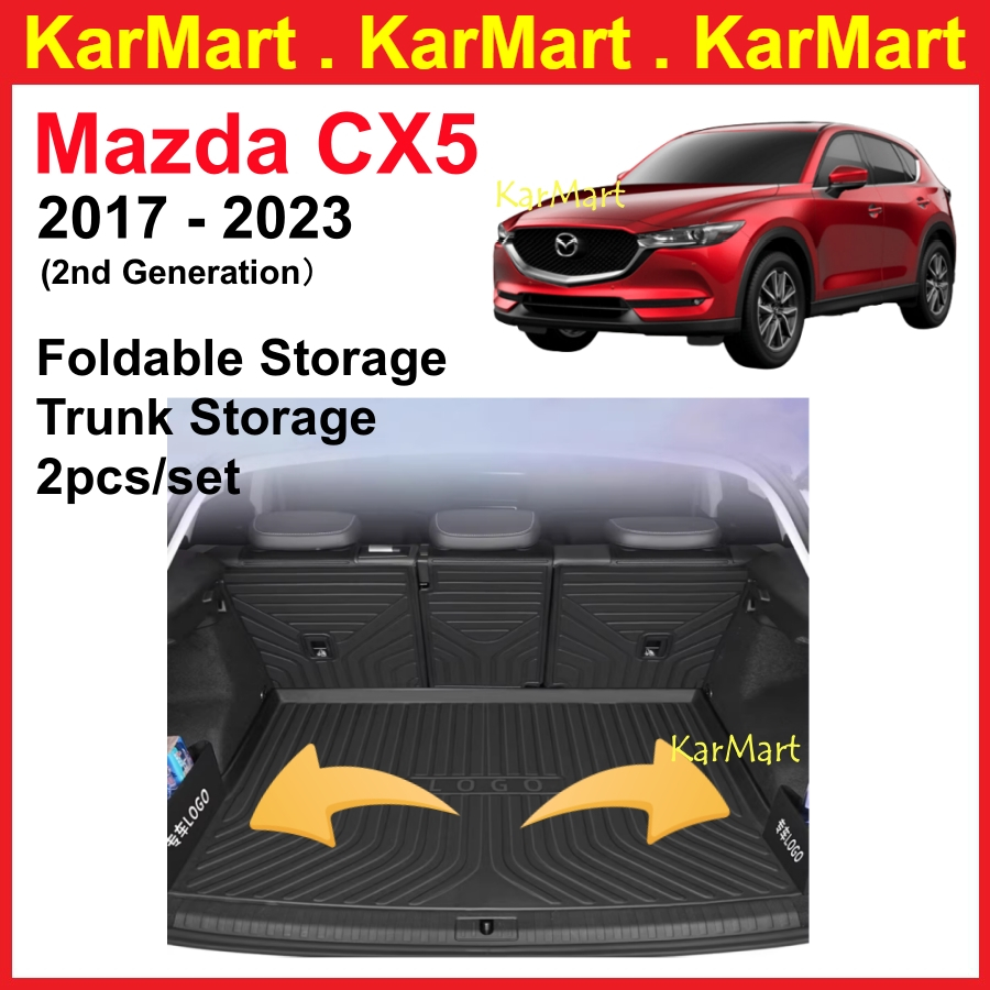 Mazda CX5 CX5 2017 2024 Foldable Storage Box Trunk Storage Tray Boot