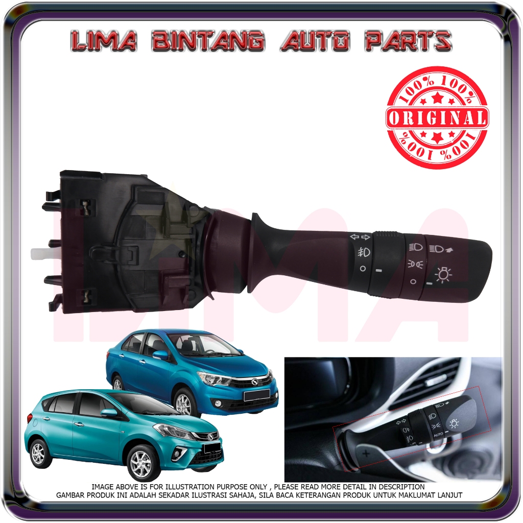 Perodua Bezza Advanced , Myvi D20N Head Lamp Turn Signal Switch With