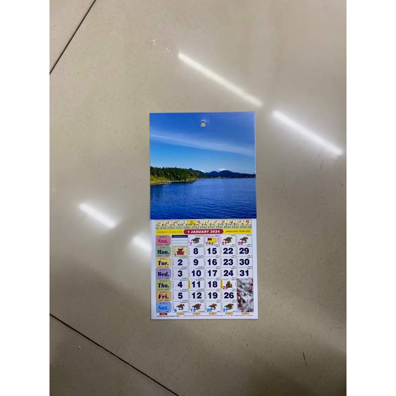 🔥Ready Stock Calendar 2025 Kalendar Kuda Wall Hanging Calendar Race Horse Kalendar 2025 跑马日历