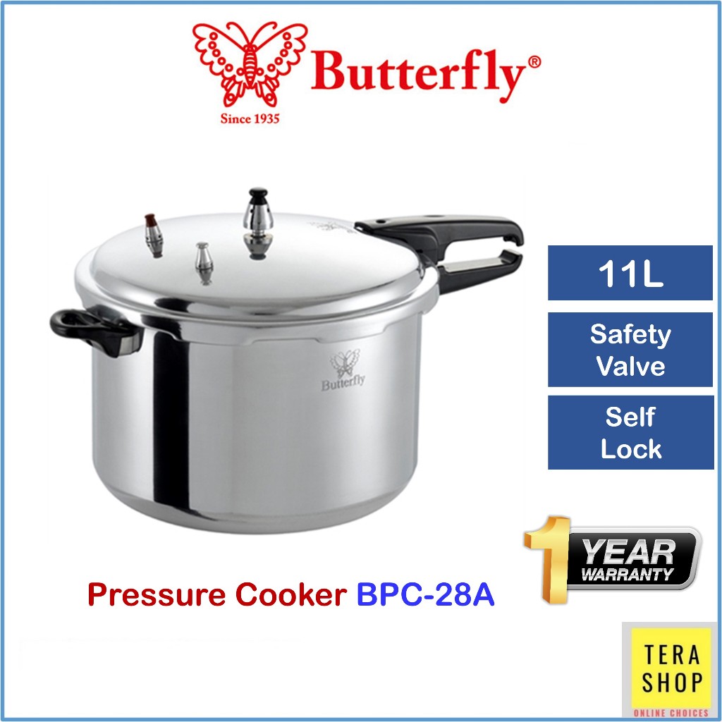 Butterfly BPC-28A Pressure Cooker 11L Safety Lock Valve