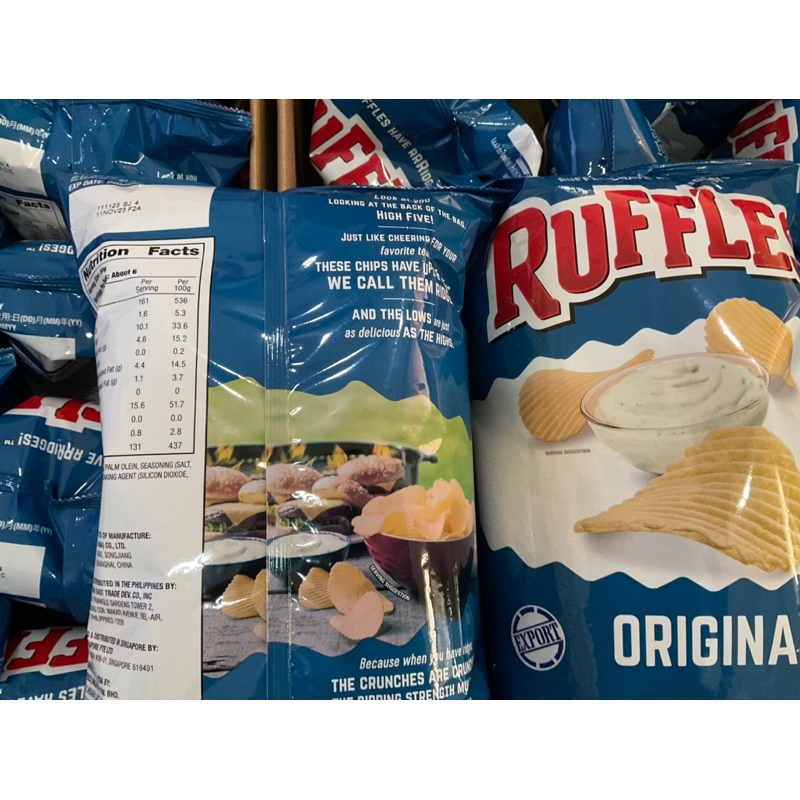 (CLEARANCE) Ruffles Original / Cheddar / Sour Cream & Onion 170g ...