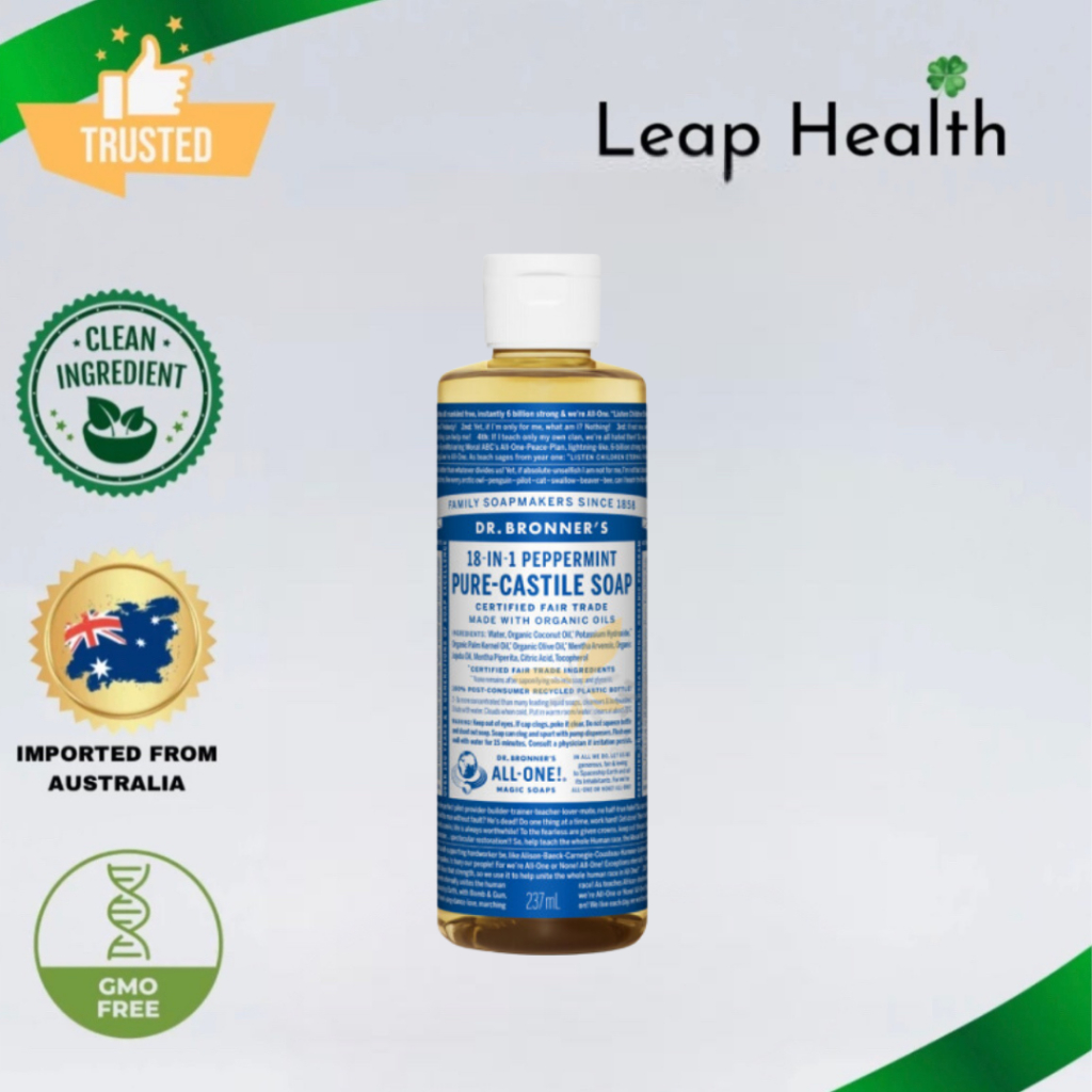 Dr. Bronner's Pure Castile Soap Liquid 237ml/Gift Pack Shopee Malaysia