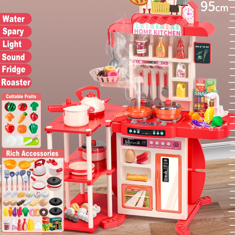 Kitchen Toys for Girls mainan masak masak Kitchen Play Set Cooking Toy ...