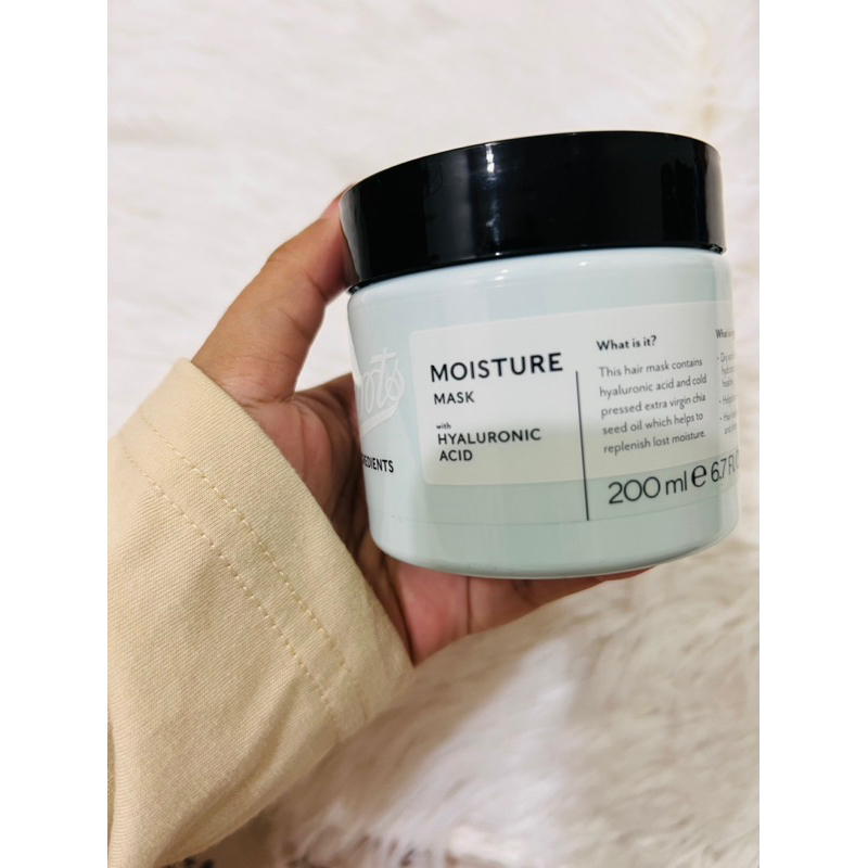Boots Ingredients Moisture Mask With Hyaluronic Acid 200 ml Shopee