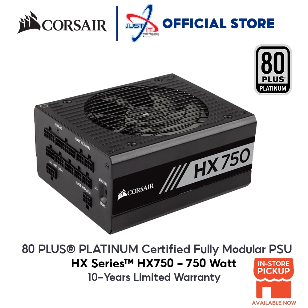 Corsair HX SEIRES HX750 750W 80 Plus Platinum Fully Modular Power