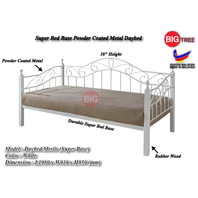 Big Tree Super Bed Base Metal Daybed / Wooden Post Daybed / Super Bed