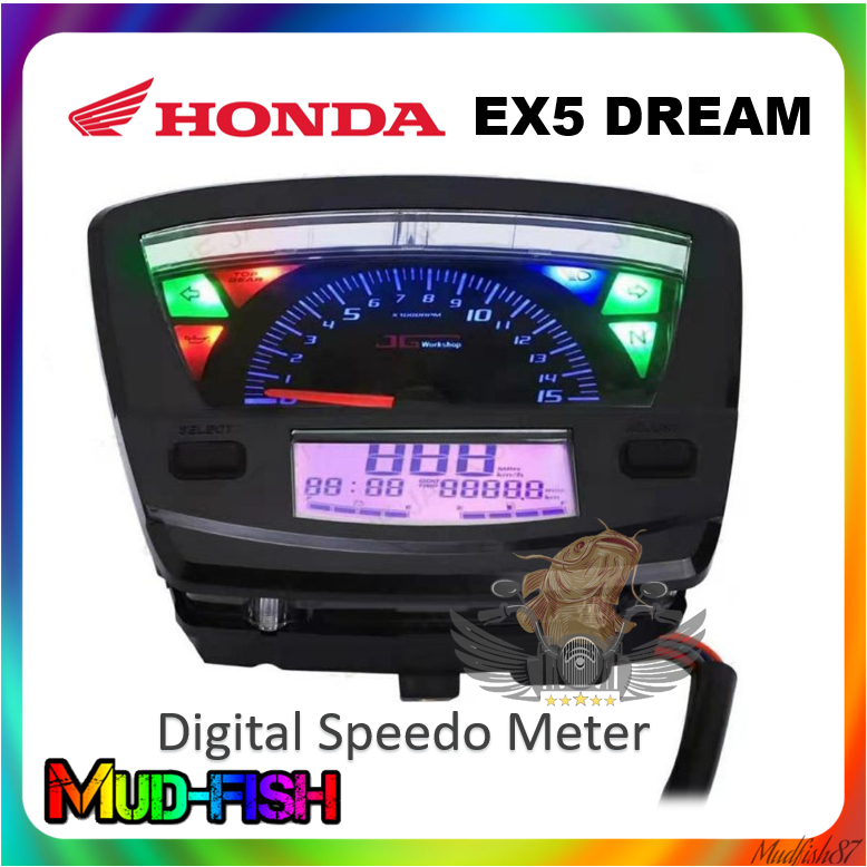 HONDA EX5 | DREAM V2 NEW SPEEDO METER ASSY (DIGITAL) | Shopee Malaysia