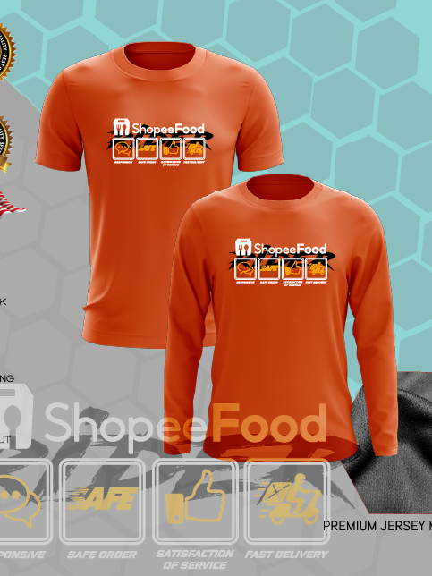 SHOPEE FOOD RIDE DELIVERY S001 Msia Ready Stock Jersey Premium ...