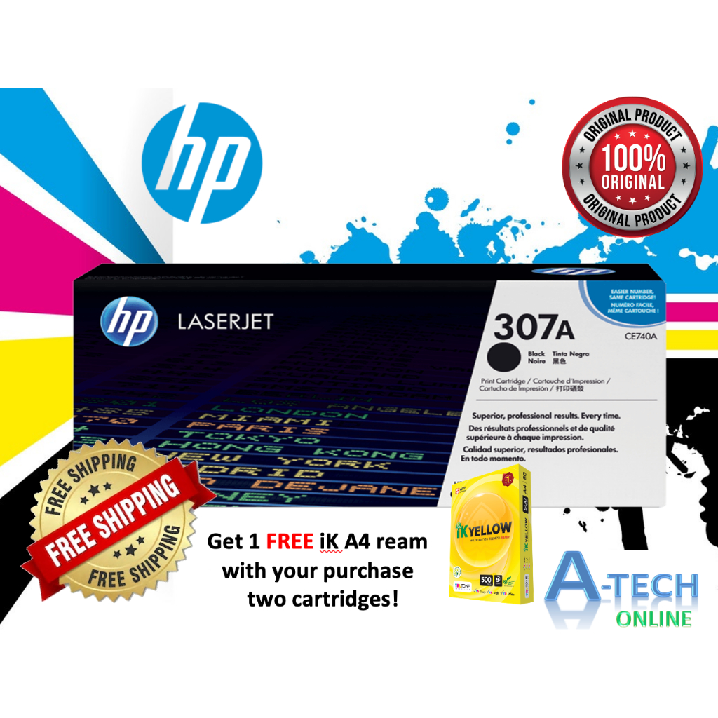HP CE740A Original Colour Toner (Black) | Shopee Malaysia