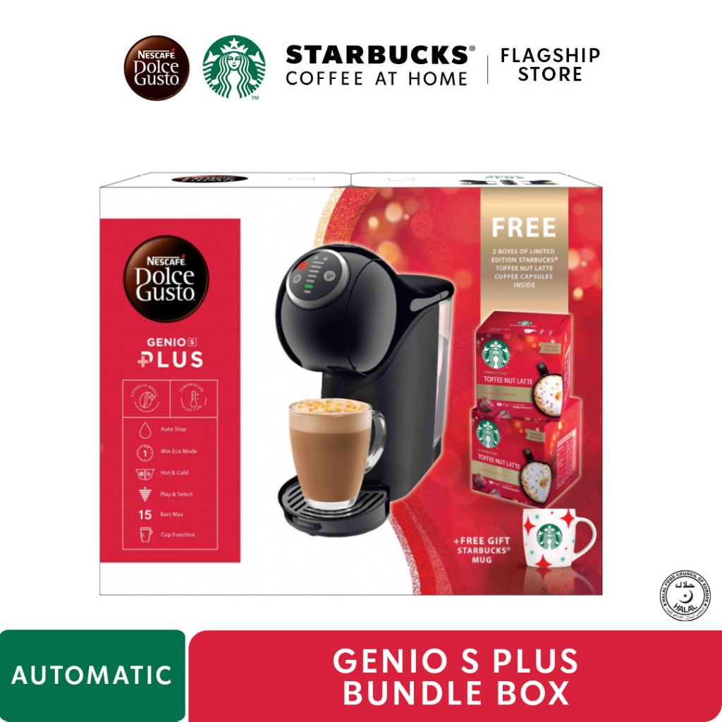 [Exclusive Set] NESCAFÉ® Dolce Gusto® BLACK Genio S Plus Coffee Machine