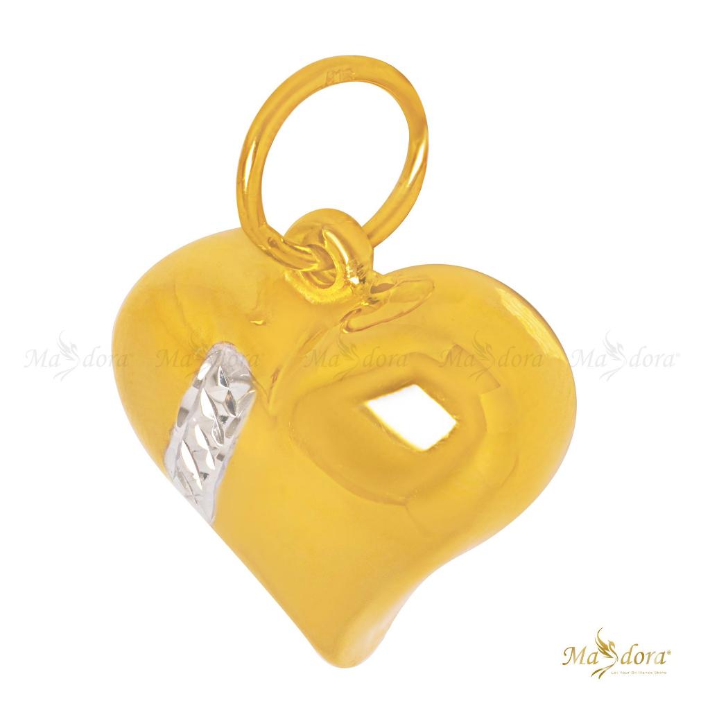 MASDORA 916 Gold Pendant Loket Emas ~ Exclusive Fluffy Love M (2C ...