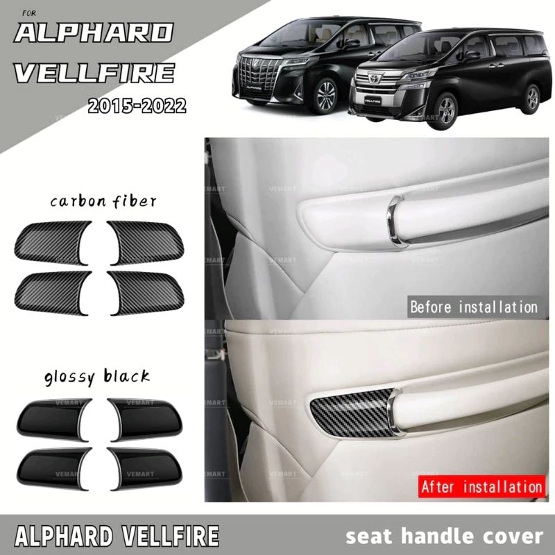 dac toyota alphard vellfire anh30 20152023 car seat handle frame