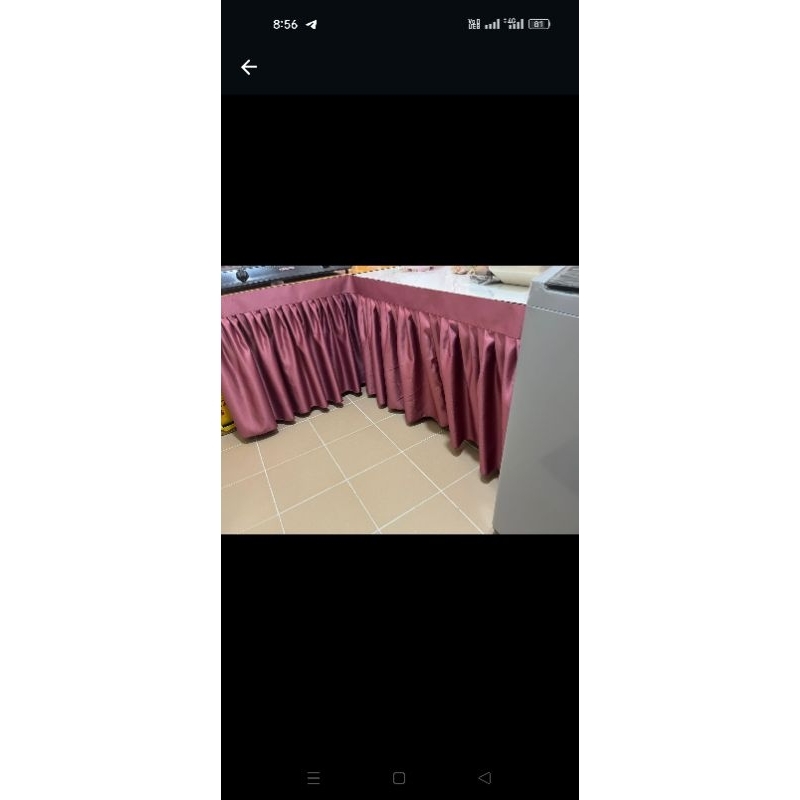 langsir dapur meja skirting table top Shopee Malaysia
