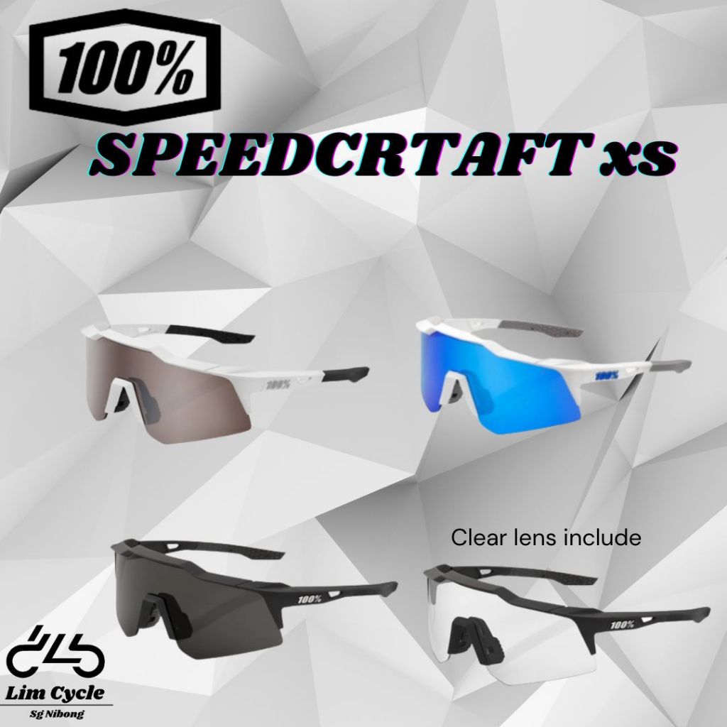 Lunette 100% Speedcraft XS HiPER Miroir - PLANÈTE CYCLE & SKI