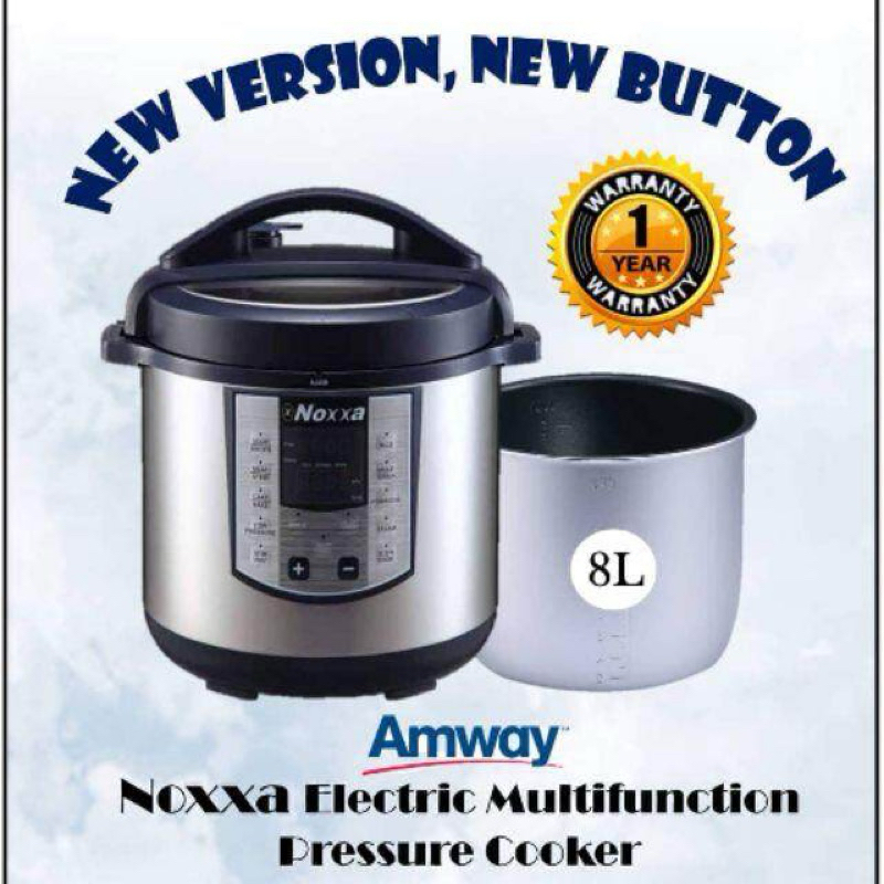 Noxxa Electric Multifunction Pressure Cooker 8L Shopee Malaysia