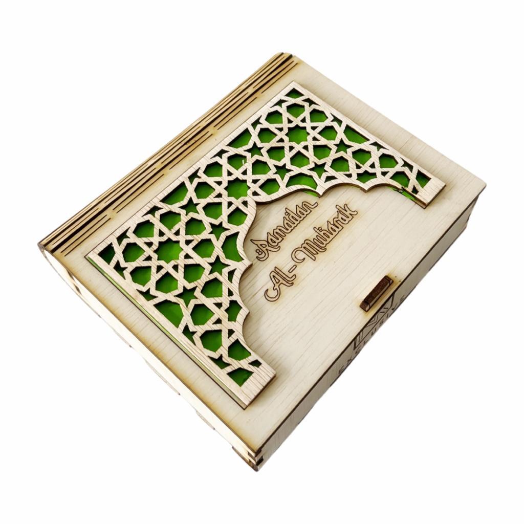 Decorative Wooden Box to Keep Ramadan & Raya Tidbit, Festive snack box ...