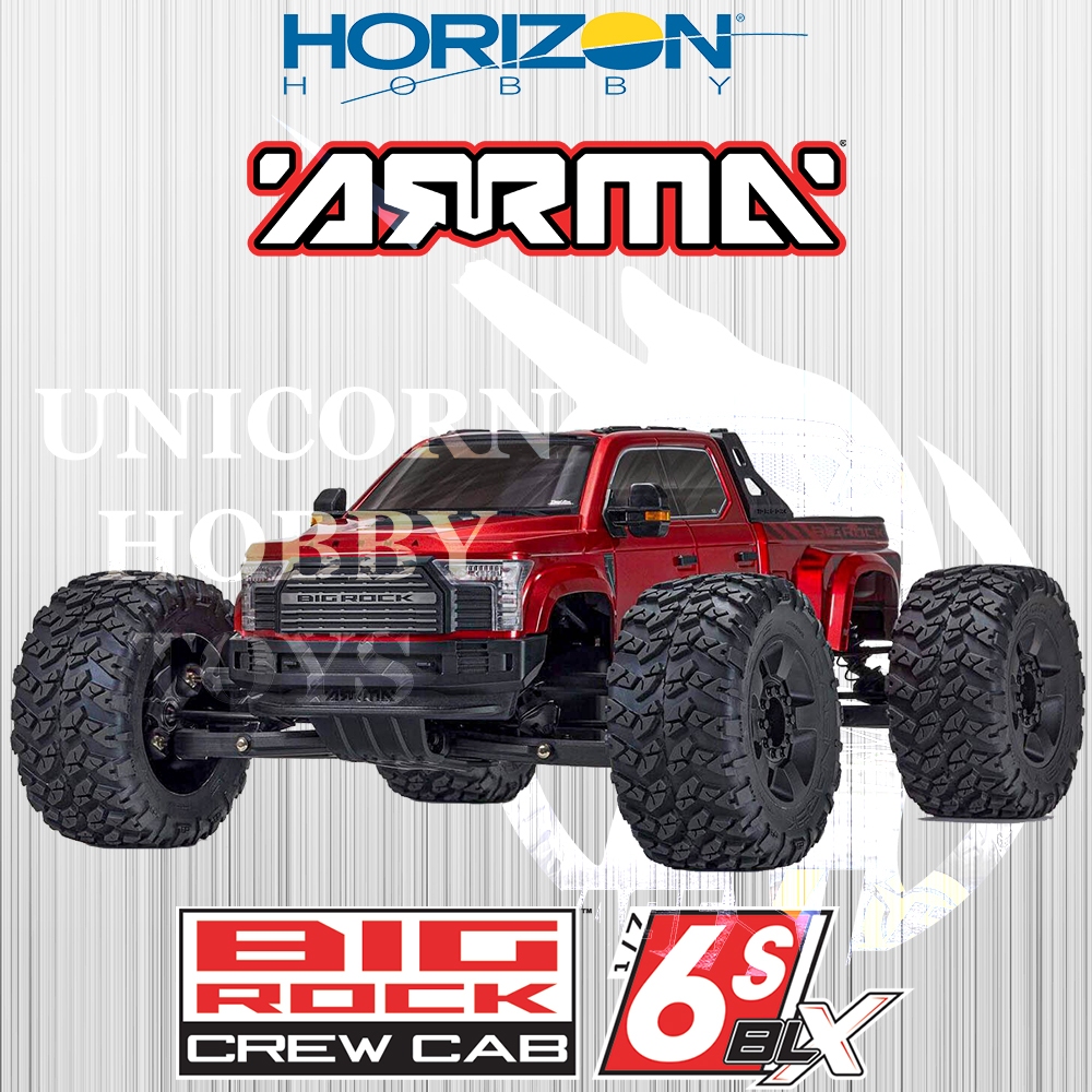 ARRMA Big Rock 6s BLX Brushless Monster Truck Spektrum SLT3 Transmitter RC Car Shopee Malaysia