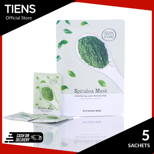 Tiens Spirulina Mask Masker Muka Face Mask Skincare Spirulina Spakare