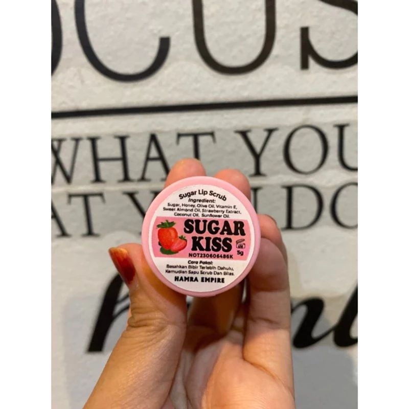 LIP SCRUB Sugar Kiss Lip Butter Untuk Bibir Hitam Organic 100 Homemade