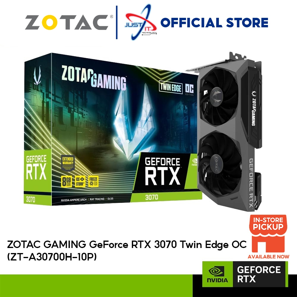 ZOTAC Gaming Geforce RTX3070 Twin Edge OC 8GB DDR6 256Bit VGA Card 