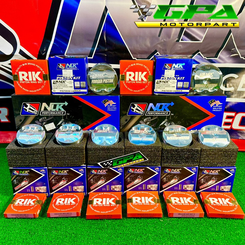 NLK PERFORMANCE RACING FORGED PISTON KIT V1 V2 Y15 LC135 57MM 62MM 63MM ...