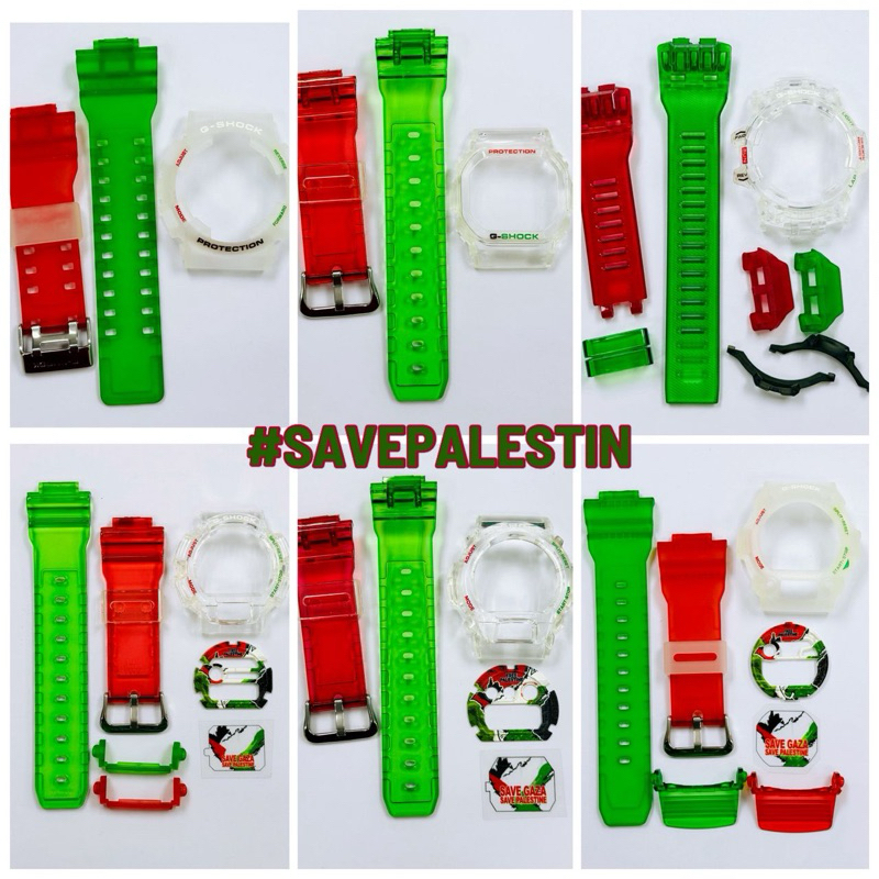 BNB G SHOCK GBX100 DW5600 DW6900 GBD100 DW9052 GW9400 G9300 G7900 GX56 GA GD100 110 120 P4LESTINE SET