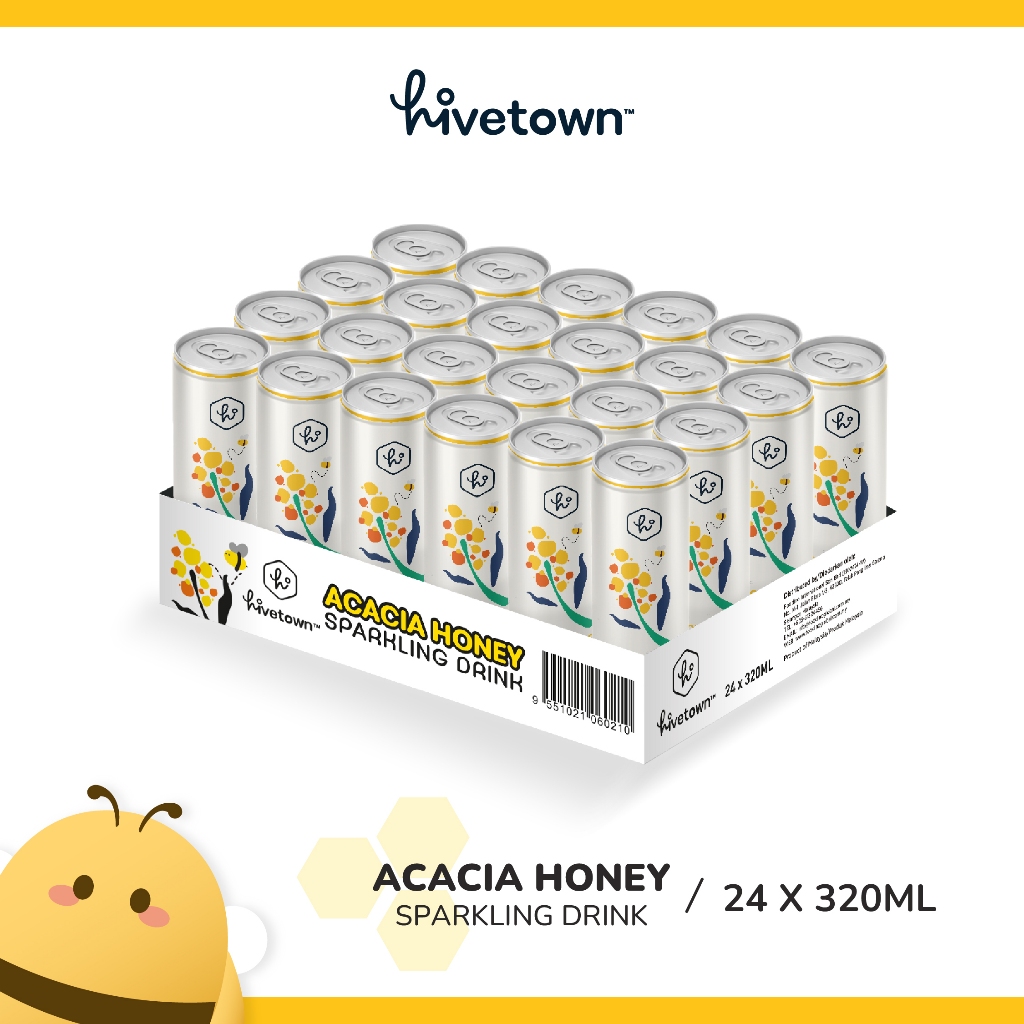HIVETOWN Acacia Sparkling Honey Drink 320ml (24 can/per carton) Shopee Malaysia