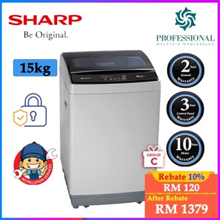 Machine à laver SHARP 15KG Top loading ESX156