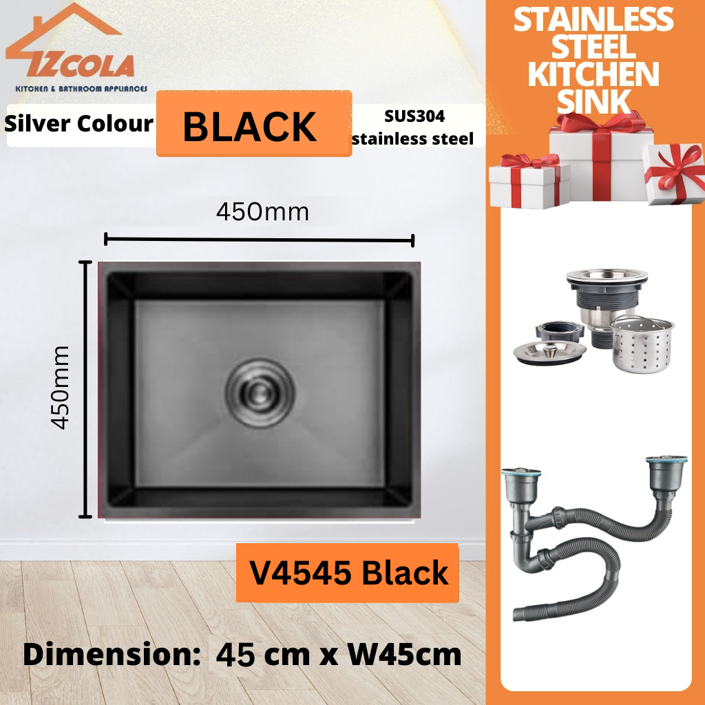 NANO SINK SUS304 undermount sink /top mount sink (DOUBLE SINK / SINGLE SINK) | Shopee Malaysia