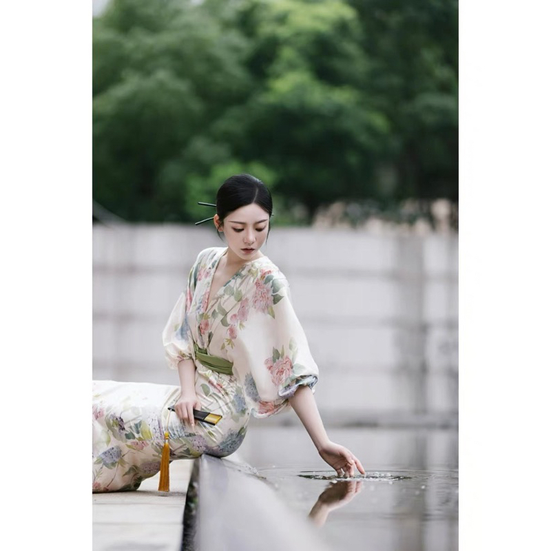 New Chinese style Hanfu Chinese style women s dressing gown bride