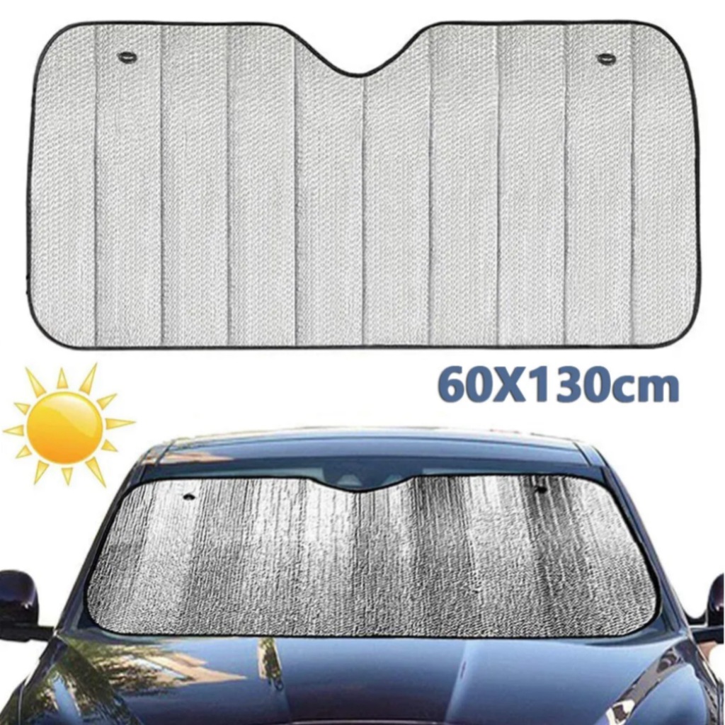 Car Front / Rear Windscreen Foldable Sunshade Sun Protection Front Car ...