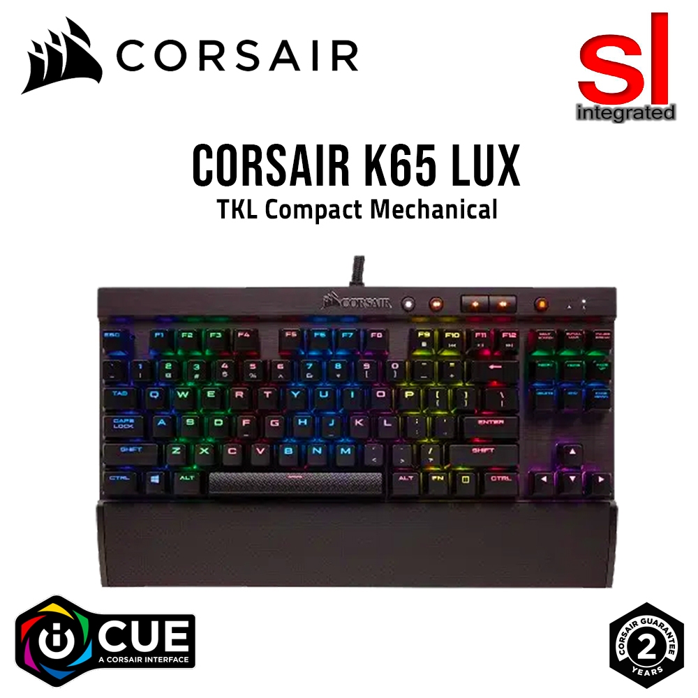 Corsair K65 LUX RGB TKL Compact Mechanical Gaming Keyboard | Shopee ...