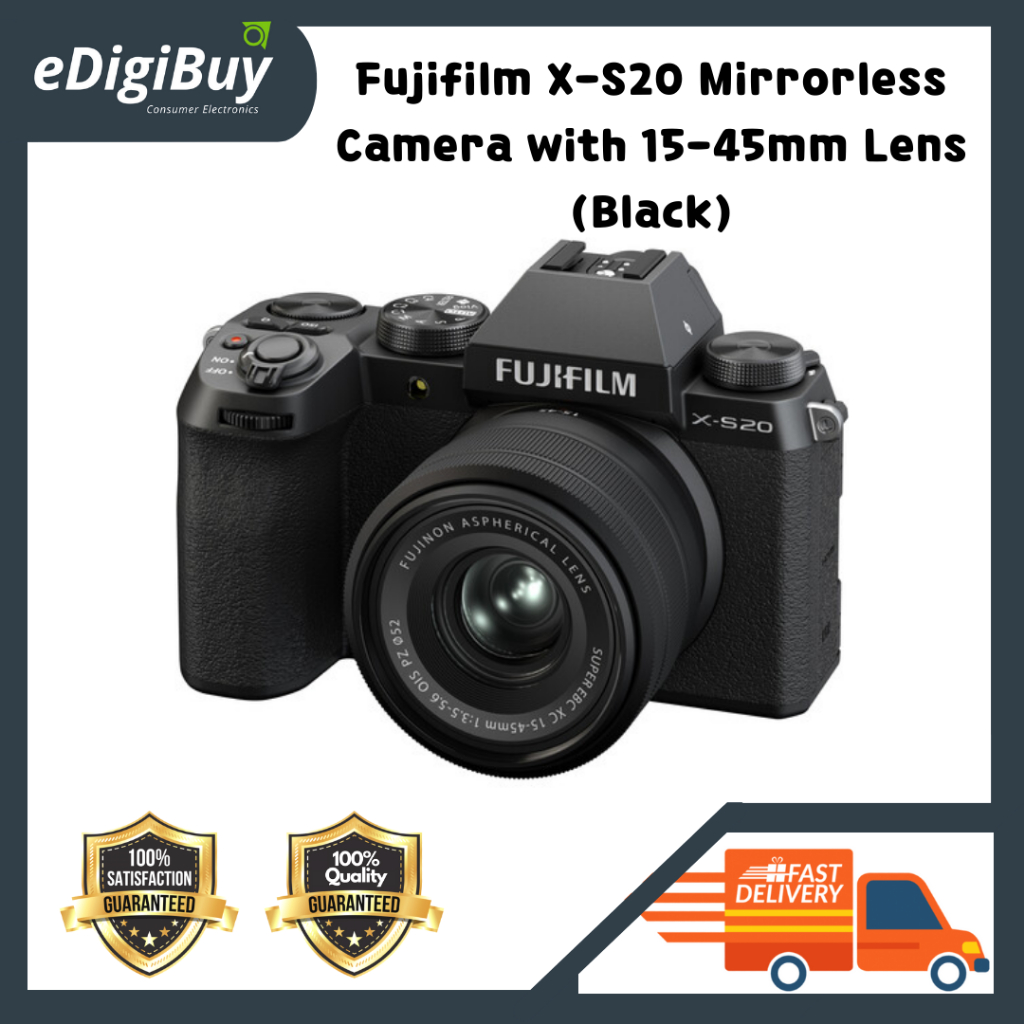 Fujifilm XS20 Mirrorless Camera with 1545mm Lens (Black) Shopee Malaysia