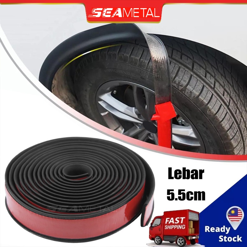 SEAMETAL Car Rubber Seal Wheel Eyebrow Arch Trim Fender Flares