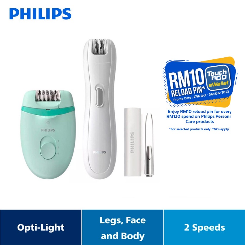 Philips Satinelle Essential Corded Compact Epilator with Mini Epilator