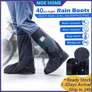 Waterproof Rain Boot Shoe Covers - Non Slip Motorcycle Riding